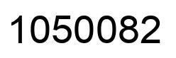 Number 1050082 black image