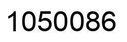 Number 1050086 black image