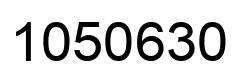 Number 1050630 black image