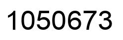 Number 1050673 black image