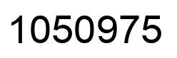 Number 1050975 black image