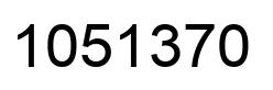 Number 1051370 black image