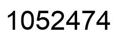 Number 1052474 black image