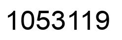 Number 1053119 black image
