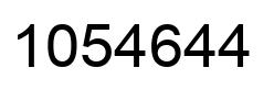 Number 1054644 black image