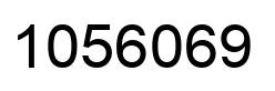 Number 1056069 black image