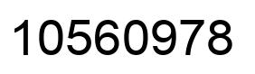 Número 10560978 imagen negro