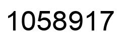 Number 1058917 black image