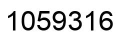 Number 1059316 black image