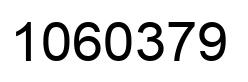 Number 1060379 black image
