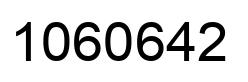 Number 1060642 black image