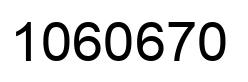 Number 1060670 black image