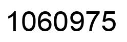 Number 1060975 black image