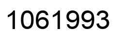 Number 1061993 black image