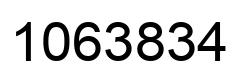 Number 1063834 black image