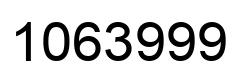 Number 1063999 black image