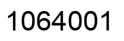 Number 1064001 black image