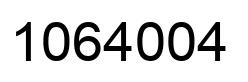 Number 1064004 black image