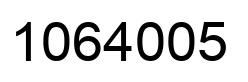 Number 1064005 black image