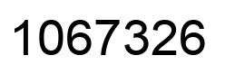 Number 1067326 black image