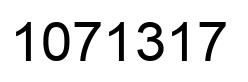 Number 1071317 black image