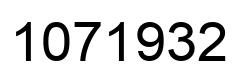 Number 1071932 black image