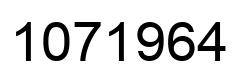 Number 1071964 black image