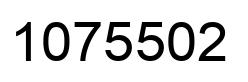 Number 1075502 black image