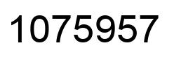 Number 1075957 black image