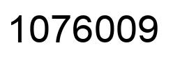 Number 1076009 black image