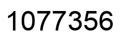 Number 1077356 black image