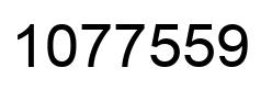 Number 1077559 black image