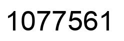 Number 1077561 black image