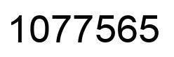 Number 1077565 black image