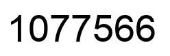 Number 1077566 black image