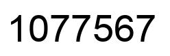 Number 1077567 black image