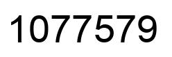 Number 1077579 black image