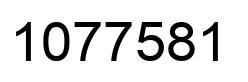 Number 1077581 black image