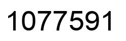 Number 1077591 black image