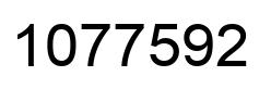 Number 1077592 black image