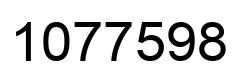 Number 1077598 black image