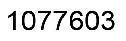 Number 1077603 black image