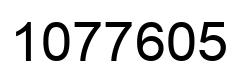 Number 1077605 black image