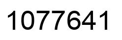 Number 1077641 black image