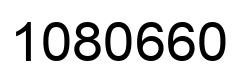 Number 1080660 black image