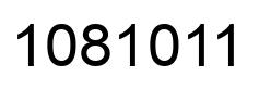 Number 1081011 black image