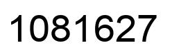 Number 1081627 black image