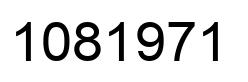 Number 1081971 black image