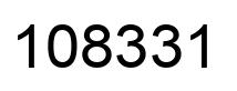 Number 108331 black image