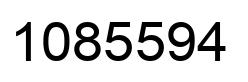 Number 1085594 black image